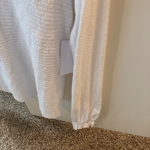 Nation, LTD white long sleeve blouse, new with tags large - Picture 3 of 5